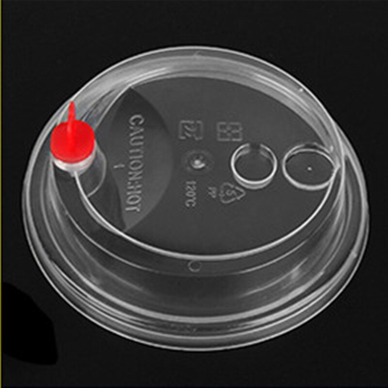 50pcs color disposable coffee cup wedding party favor 16A 500ml milk tea juice cold drink paper cups with lid: lid4