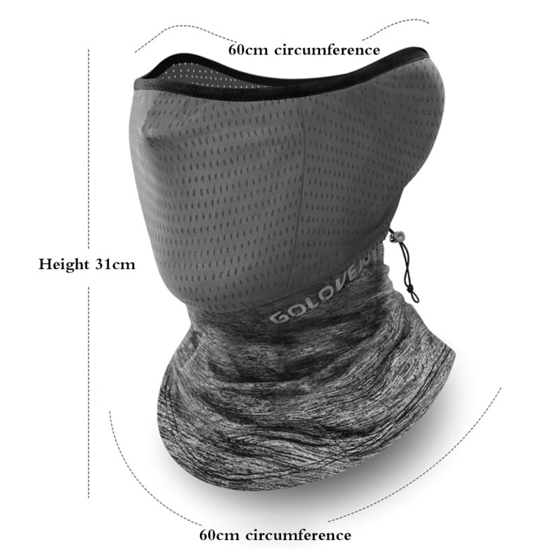 Utomhus cykling ansiktsmask rida löpning halsduk anti-uv huvudbonader cool is silke pannband andas anti-svett sport bandana