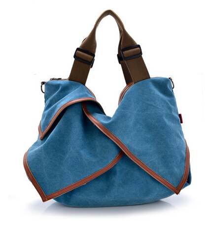 femmes sac Double sac à bandoulière imperméable à l'eau concepteur sacs à main de sacs à bandoulière en Nylon femme sac à main bolsas: Bleu