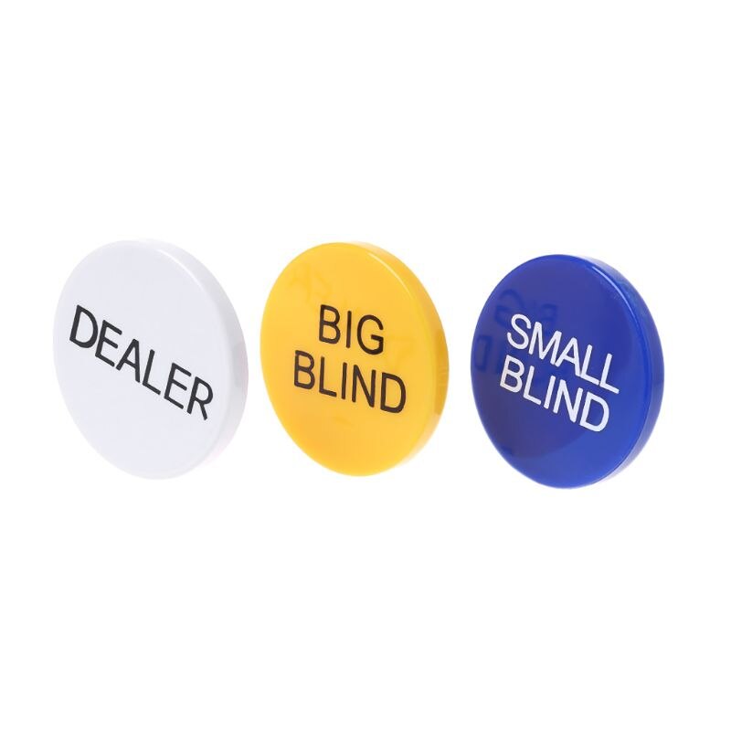 Hold& #39 ;em big blind small blind dealer party casino poker kortspill rekvisitter 27rd
