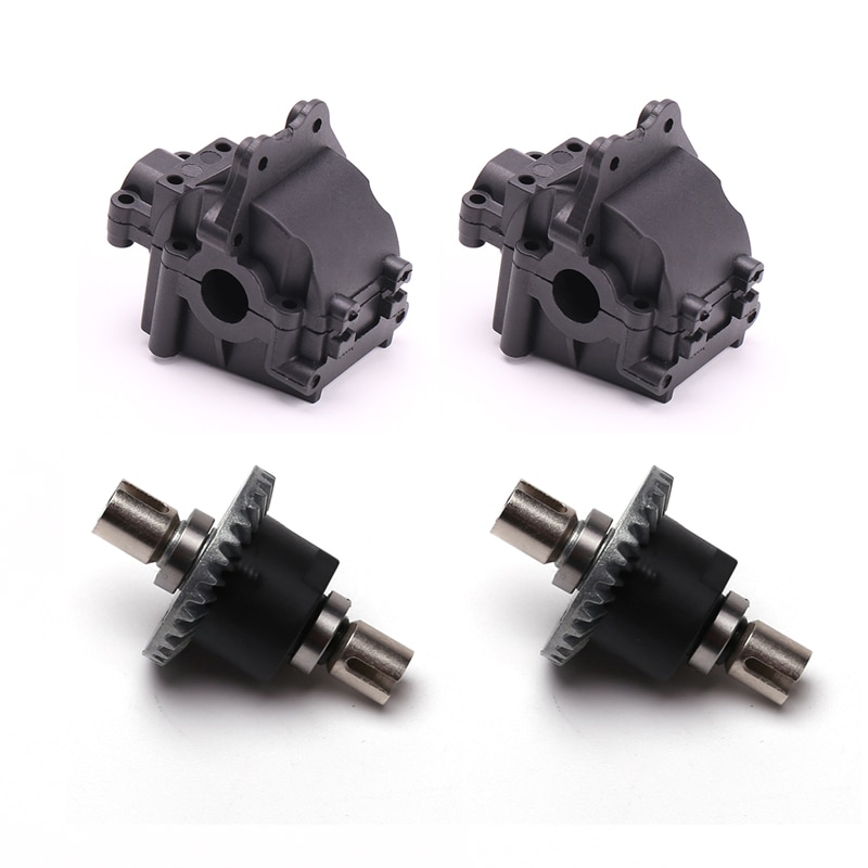 2 sets Metal Differential And Gear box for Wltoys 144001 1/14 4WD High Speed Racing RC Car Vehicle Models Parts Accessories