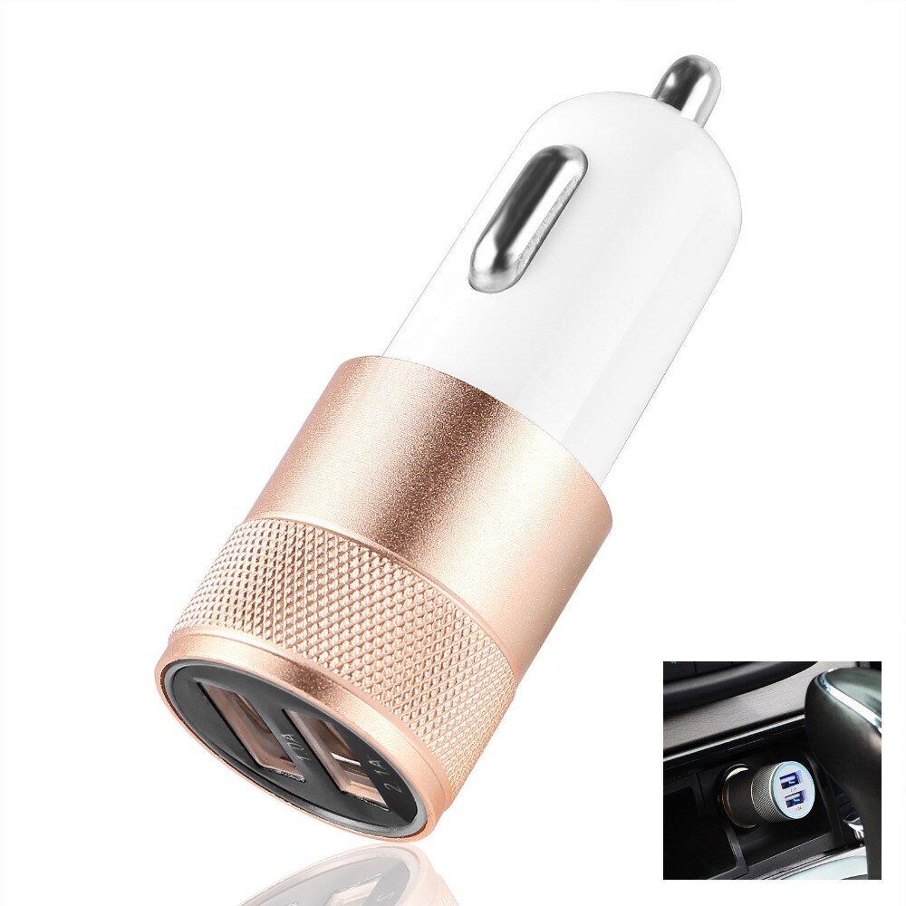 Dual Usb Car Charger Voor Iphone 7 6S Plus 5S Universele Auto Telefoon Oplader Voor Ipad Usb Adapter voor Samsung Usb Sigaar Socket