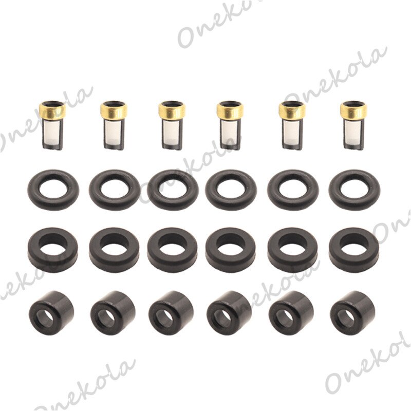 Fuel Injector repair kit Orings Filters for Toyota Tacoma Tundra 4Runder FJ Cruiser 23250-31060 4.0L 23209-39075: 6 set