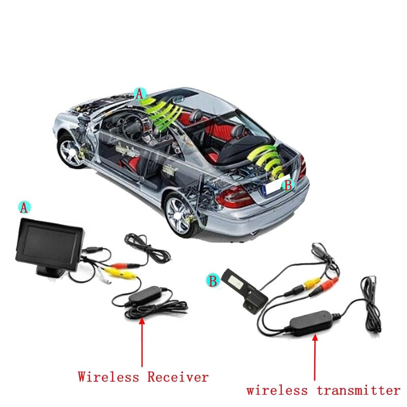 Car CCD HD Wireless Rear View Camera Reverse Camera Waterproof for VW Passat Golf T5 Caddy