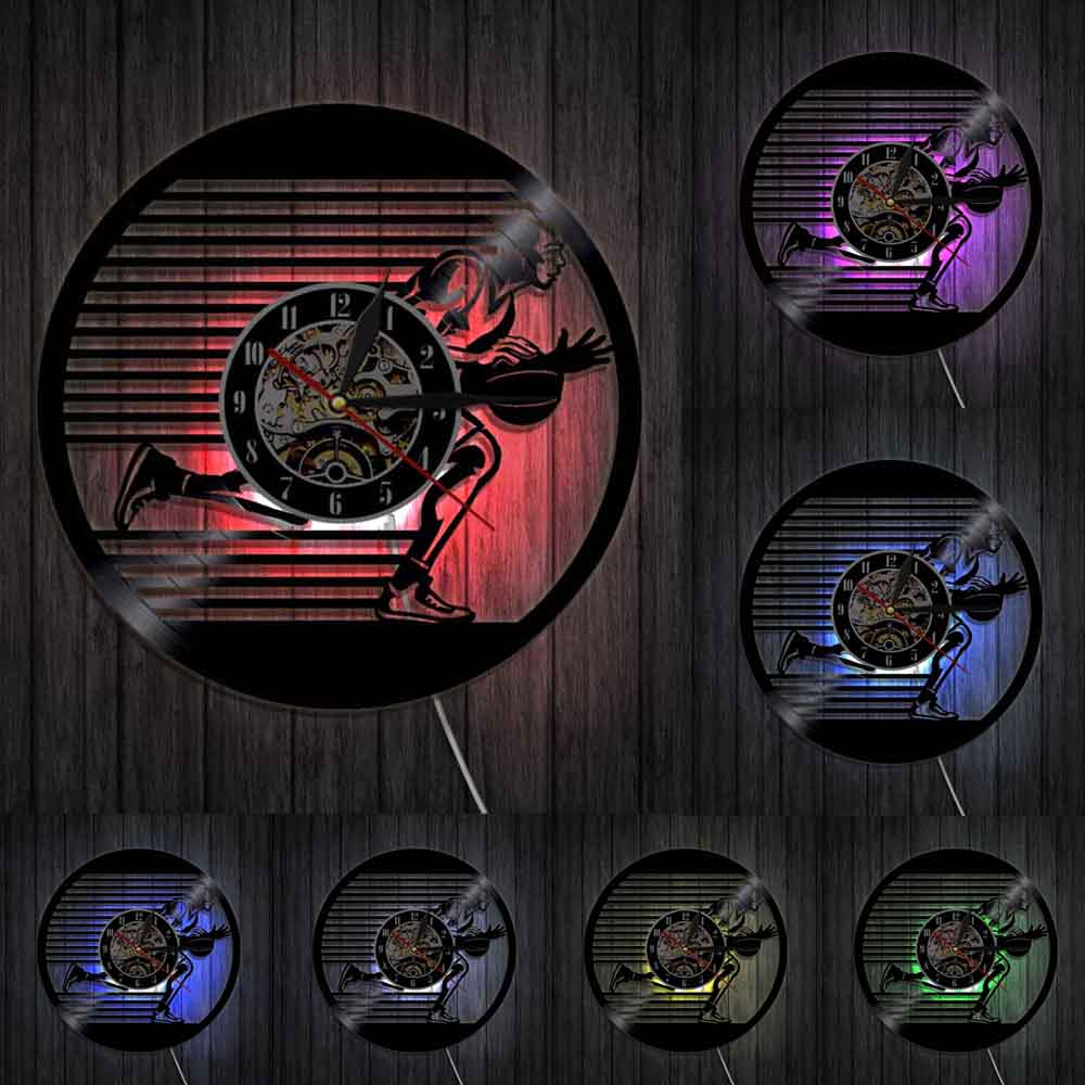 Play Basketball Wall Clock Vinyl LP Record Sport L... – Grandado