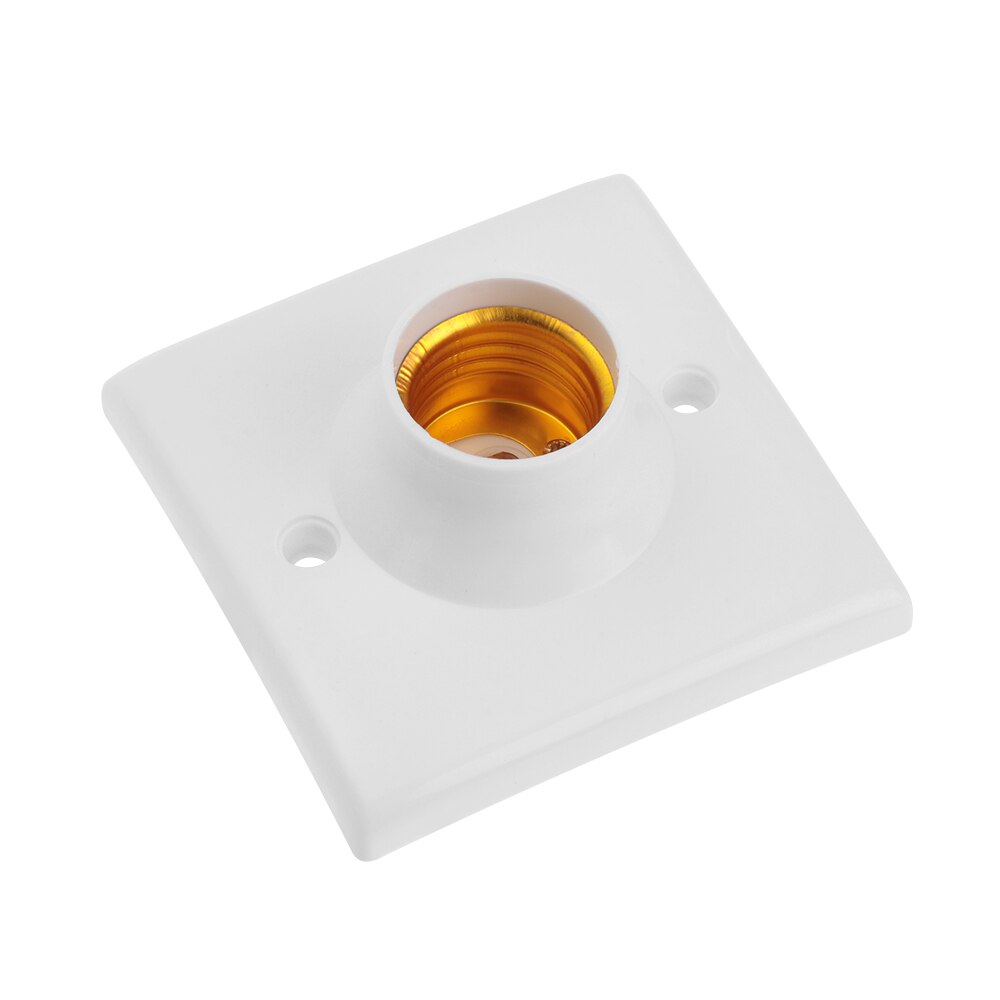 1 stk  e27 rund plast sokkel skrue lyspære lampe sokkel holder hvit  e27 sokkel lampe sokkel populær lampe holder lys stativ