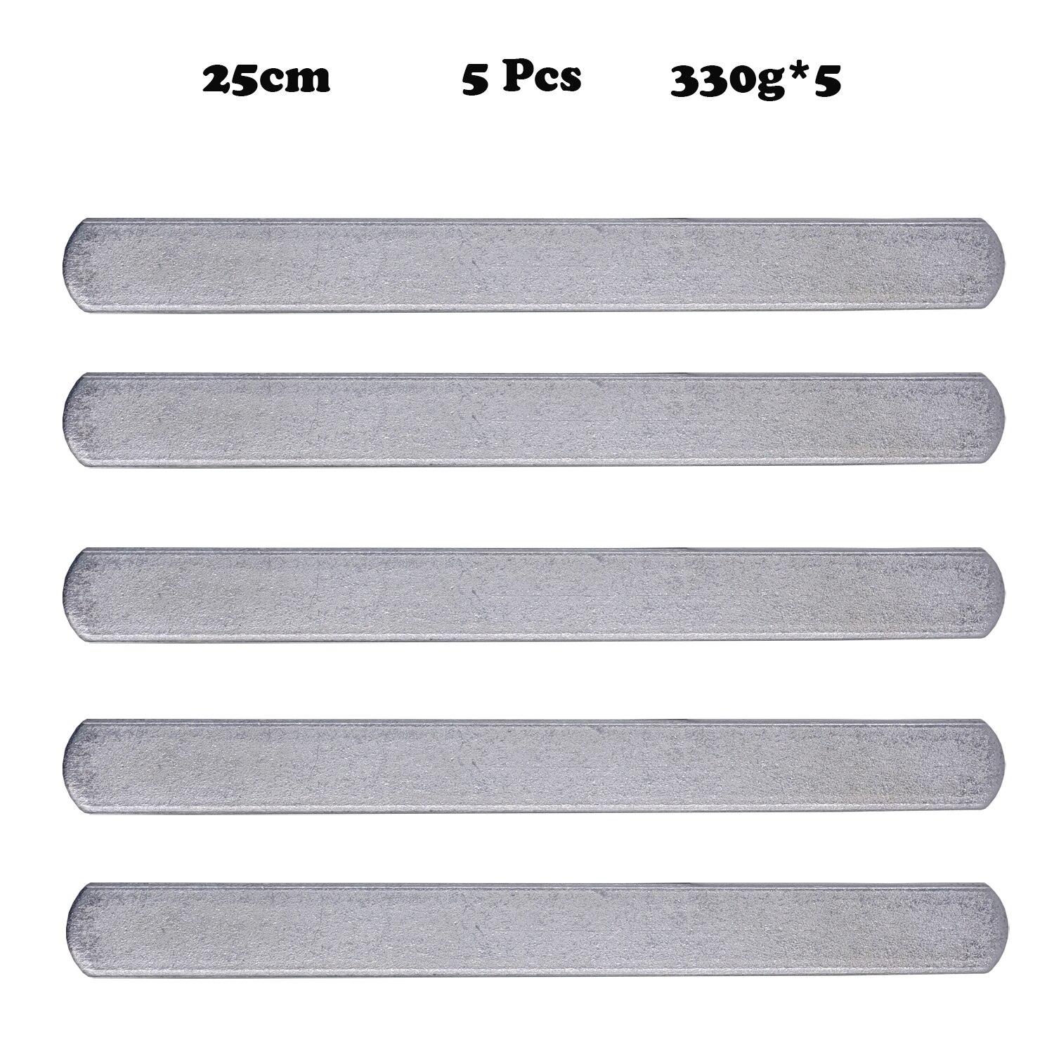 Weight Steel Plates Adjustable Strength Training for Weighted Vest Leg Ankle Weights 12-25cm Length Workout Fitness Accessories: 25cm 5pcs