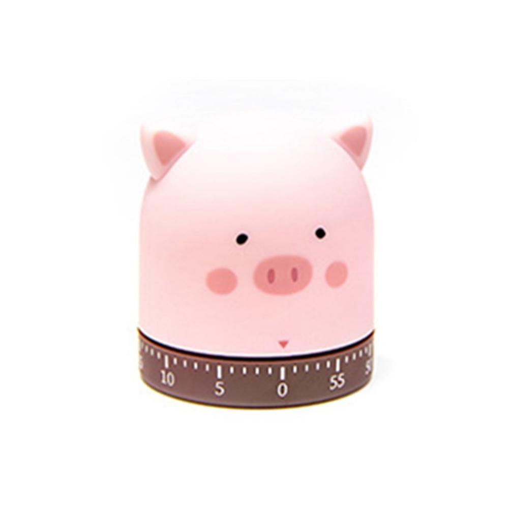 360 Degree Rotating Cat And Dog Time Timer Mechanical Winding 60 Minutes Timer Indoor And Outdoor Universal Timer: piggy