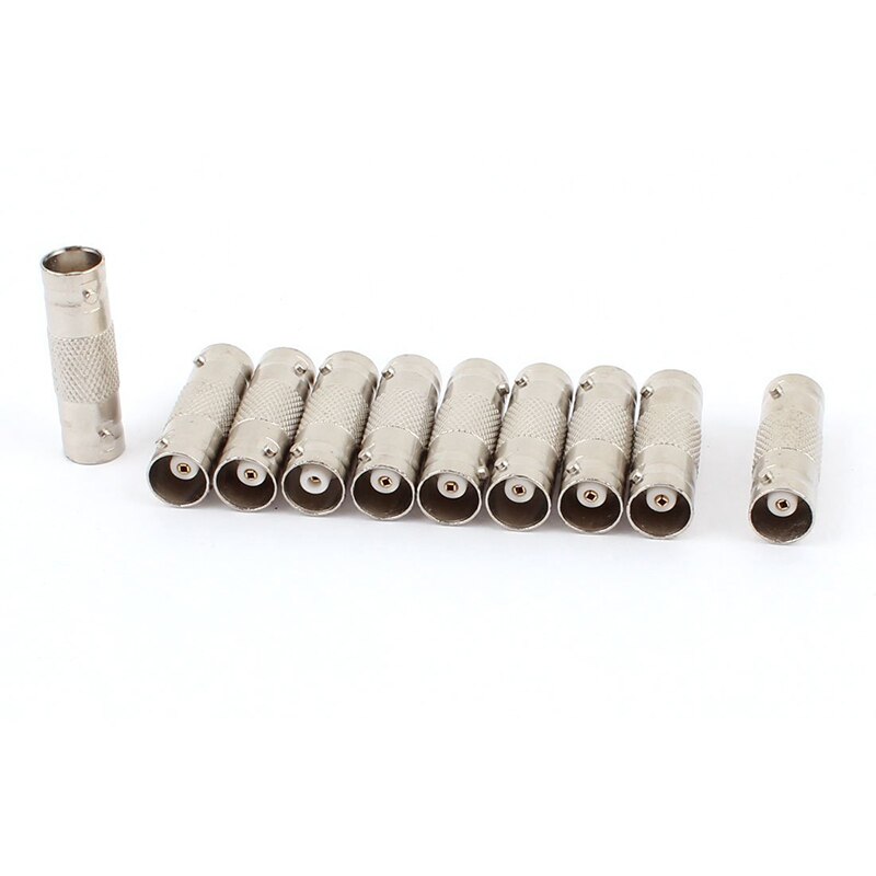 10pcs BNC Female CCTV RG59 Coaxial Cable Connector Adapter: Default Title