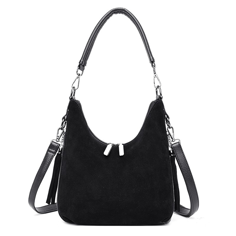 Ladies Suede Leather Hand Bags Luxury Handbags Women Bags Tassel Crossbody Bags for Women