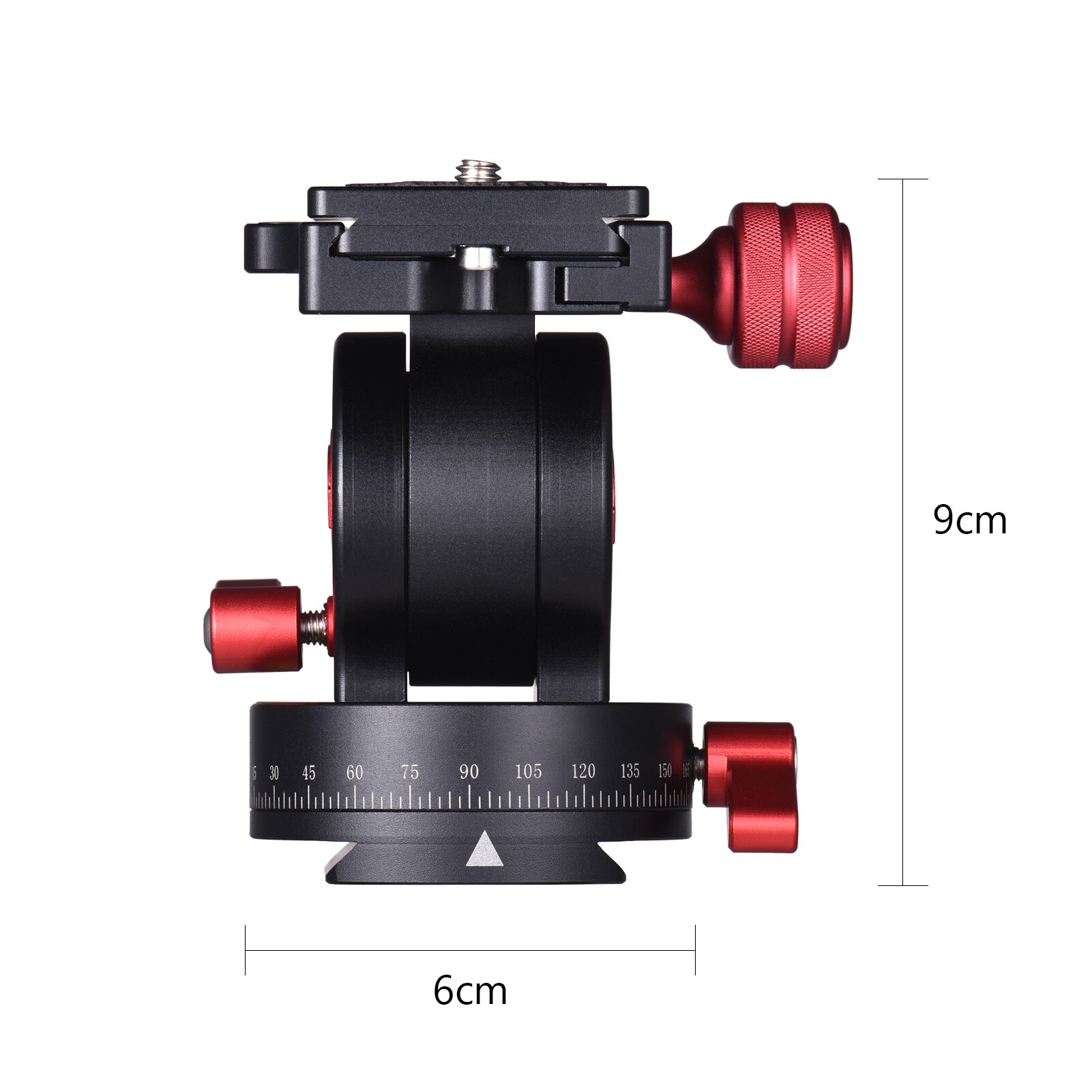 Andoer liquid hydraulic ball head aluminum alloy tilt head qr plate 1/4 & 3/8 inch screw hole load bearing 10kg for camera tripod