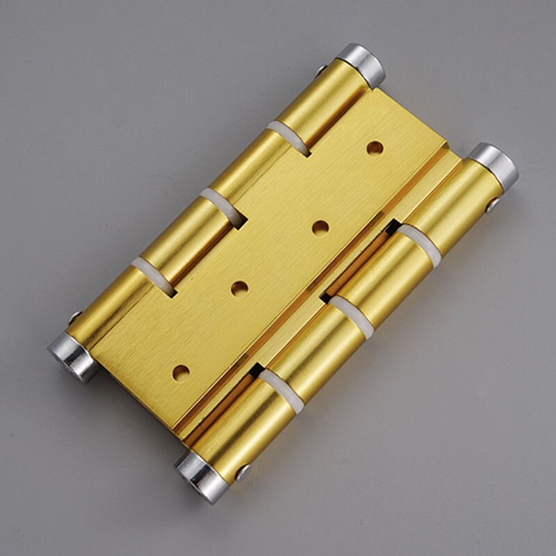 5 "Dubbele-Oping Lente Scharnier Auto Buffer Closeing Goud/Zilver Lager Deur Scharnieren Keuken/Hek/cowboy Deur Hardware Deurdranger: Golden / 6inch