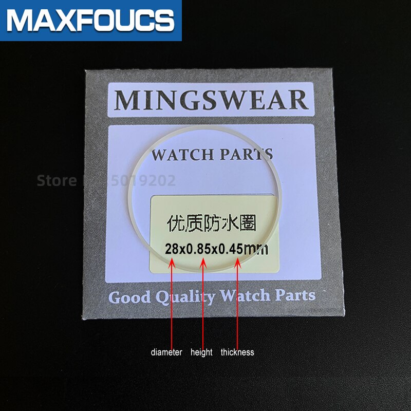 plastic white gasket for crystal glass Internal diameter 36-40mm Thick 0.45mm high 0.85mm Watch parts Watch Accessories，1pcs