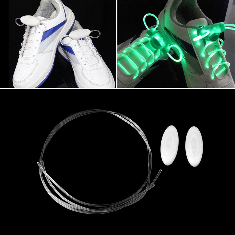 LED Sport Veters Flash Light Glow Stick Strap Schoenveters Disco Party Club 4 Kleuren: Groen