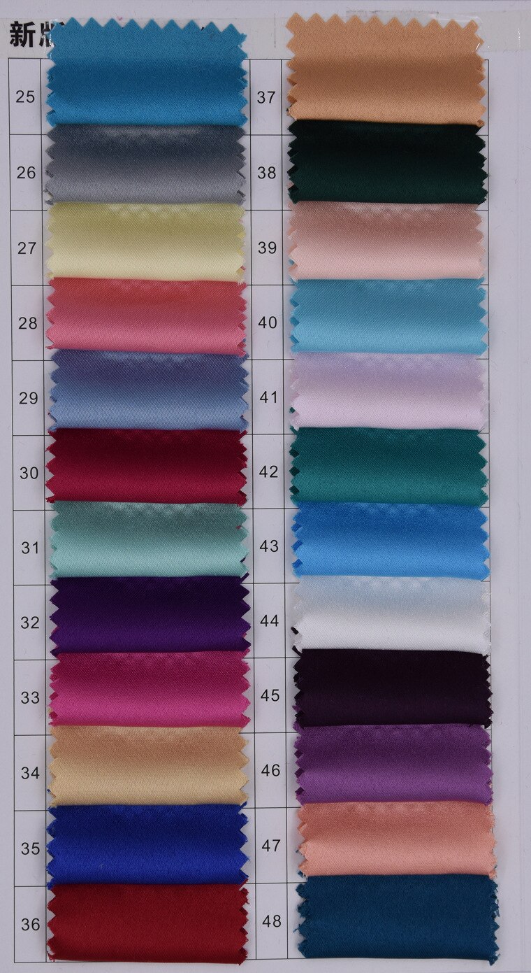 120 Colors Wedding Dress Heavy Satin Material 150cm Width Evening Dress Satin Fabric