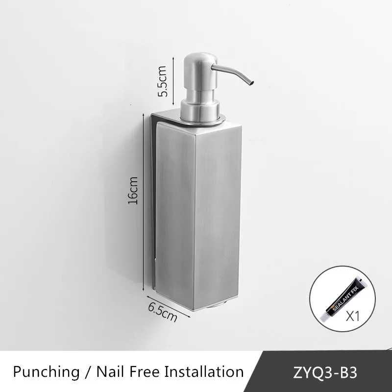 Flüssigkeit Seife Dispenser Bad Zubehör Edelstahl 304 Flüssigkeit Seife Organisieren Wand Montiert Flüssigkeit Hand Seife Spender: Blau