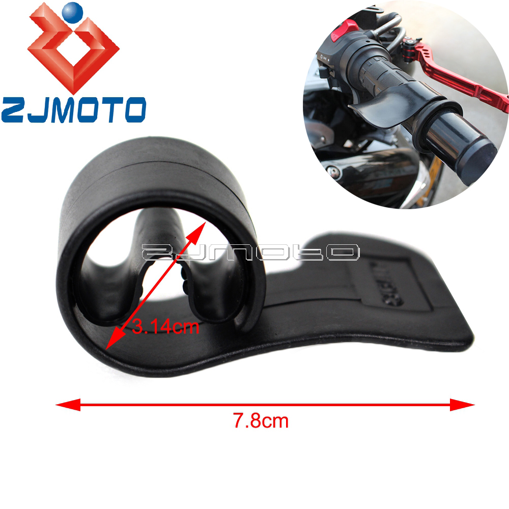 ZJMOTO Brand Black Plastic Motorcycle Throttle Assist Cruise Control Grips Wrist Rest For Standard Grips