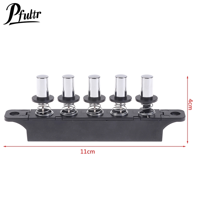 Interruttore a pulsante Plug-in a cinque posizioni da 1 pz per cappa da cucina interruttore argento a cinque posizioni per cappa da cucina