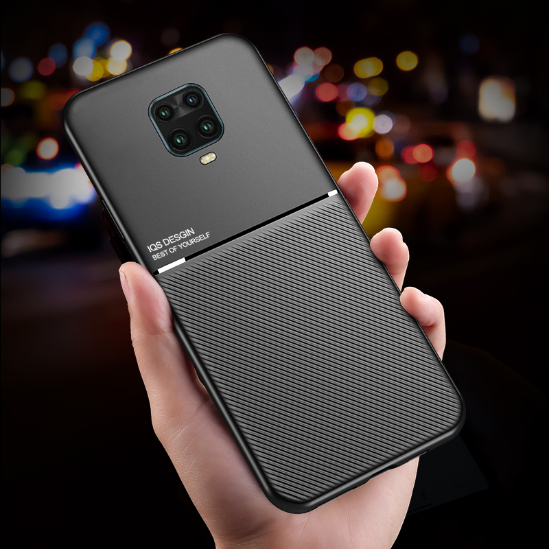 Funda magnética de cuero para coche, carcasa de Marco suave para Xiaomi Redmi Note 9 Pro, 9S, Note 9 Pro Max