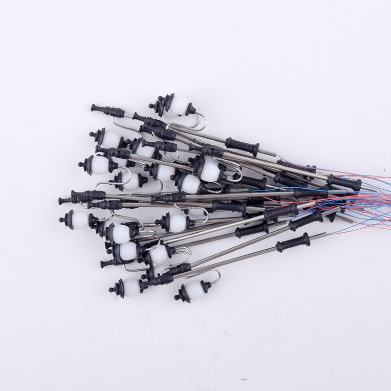 20 stück modell-gartenlaternen im maßstab 1:100, einzelkopfdrähte, glühbirnen, modelllichter mit drähten und glühbirnen für landschaftsmodellspielzeug