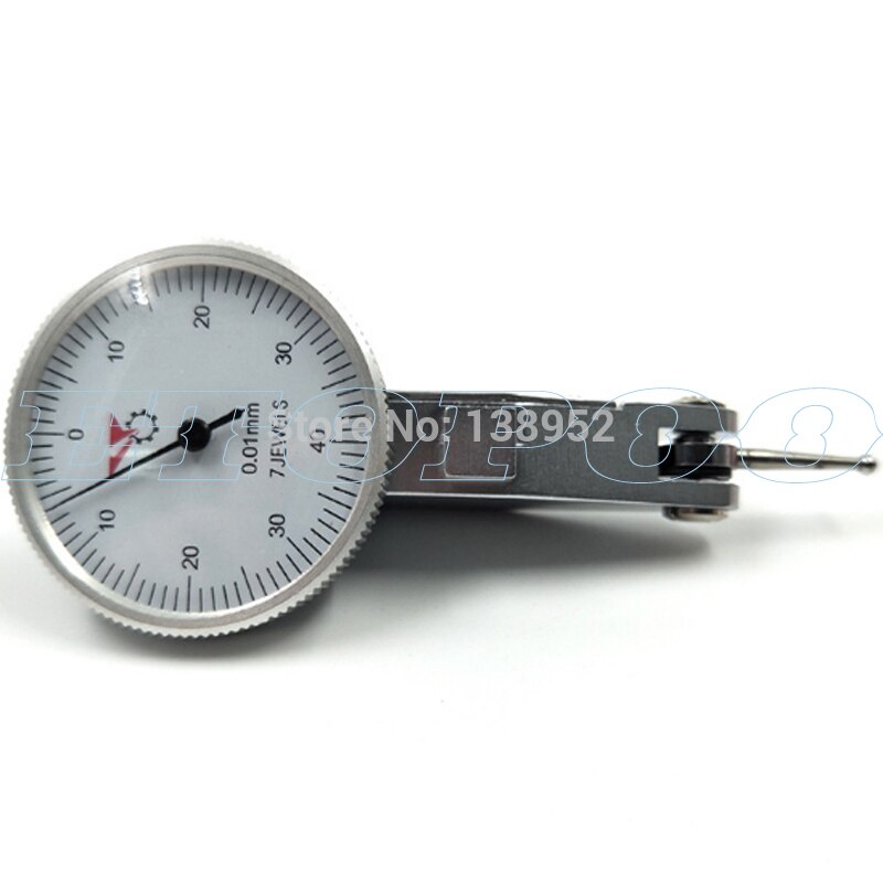 Vandtæt måleur 0-0.8mm præcision test niveau skive skala præcision metriske svalehale skinner 0.8mm 0.01mm ur test indikator