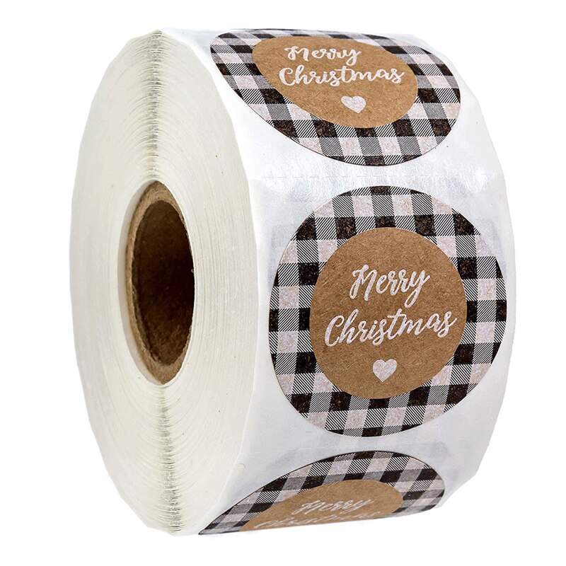 500Pcs 1.5Inch Ronde Dank U Label Stickers Papier Hart Jaar Verpakking Wedding Party Decor Handgemaakte Briefpapier Stickers: 1.5inch-D