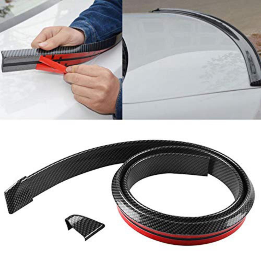 Kofferbak 3D Real Carbon Fiber Spoilers DIY Deksel Spoiler Wing Lip