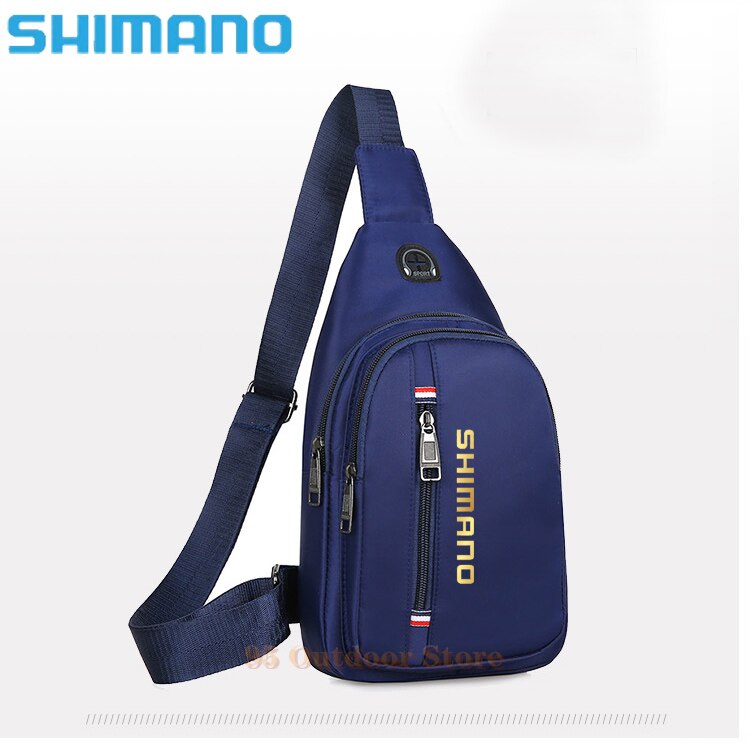 Shimano Fishing Backpack Waterproof Fishing Lures Reel Bag Straps Fish Tackle Bag Fishing Chest Pack Multi-pocket Tackle Bag