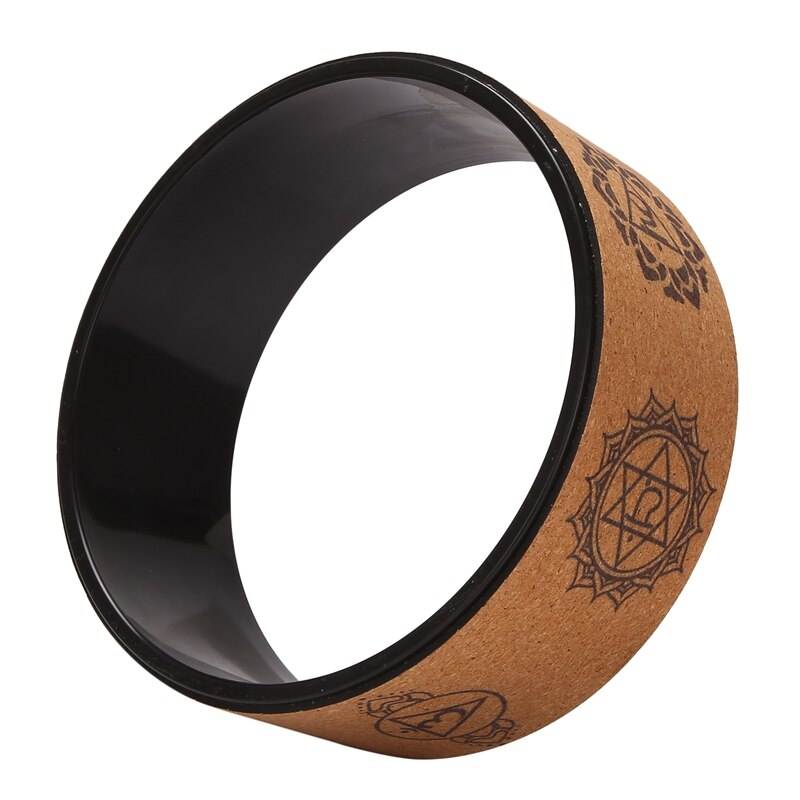 Yoga Wheel Back Roller Back Wheel Yoga Roller for Stretching Flexibility Back Bends Deepen Yoga Pose Backbend