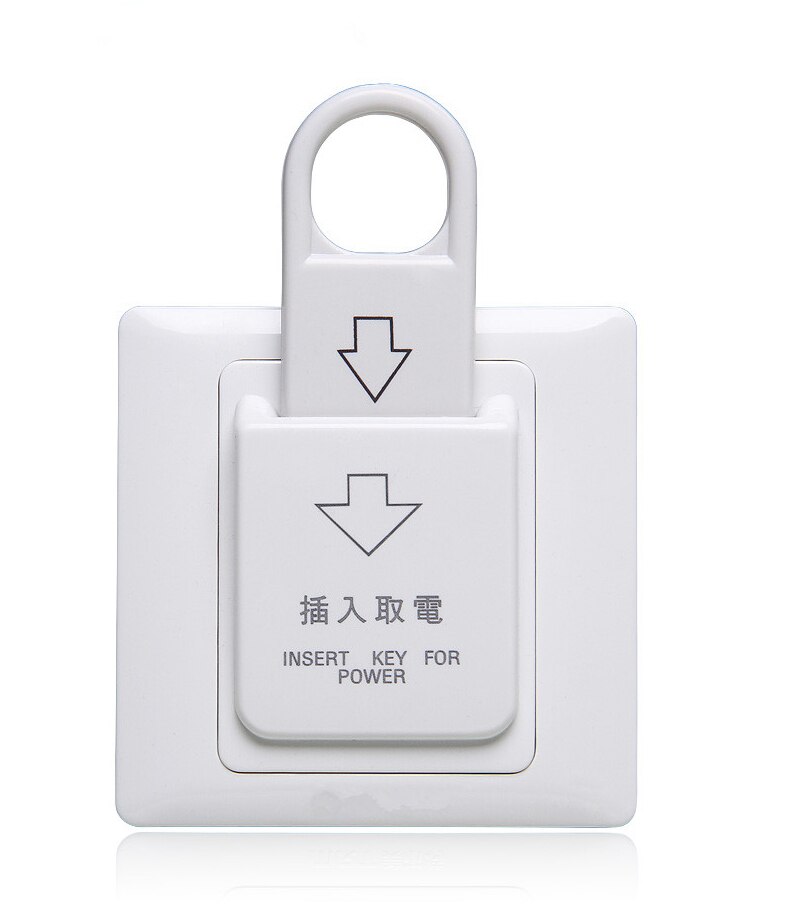 1PCS Exit button 86x86 hotel key key card switch slide swich push button exit access control electrical power control socket