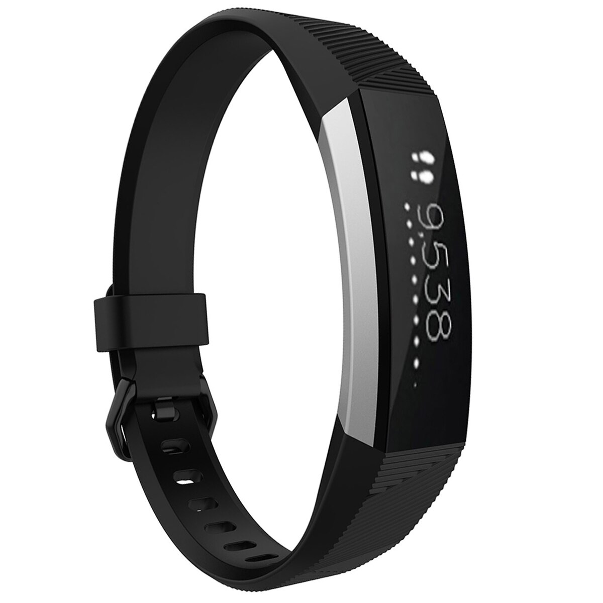 Fitbit-Reloj de pulsera de , repuesto de cristal pequeño, cierre de correa para Fitbit Alta HR, 5 colores,: Negro
