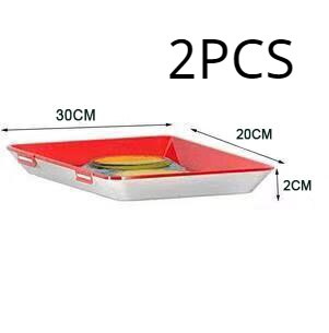 Food Preservation Tray Stackable Food Fresh Tray Elastic Fresh Tray Reusable Food Storage Container: 2PCS