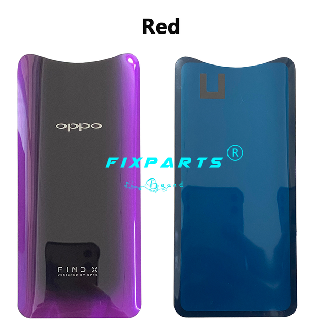 6.42 ''per OPPO trova X coperchio batteria custodia posteriore custodia in vetro CPH1871 PAFM00 parti di ricambio per telefono cellulare per OPPO trova X2: (X)Red