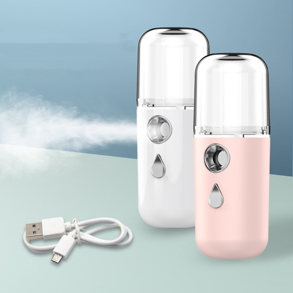 Nano Spray Hydration Instrument Mini Portable Rechargeable Handheld Facial Steamer Beauty Moisturizing Humidifier