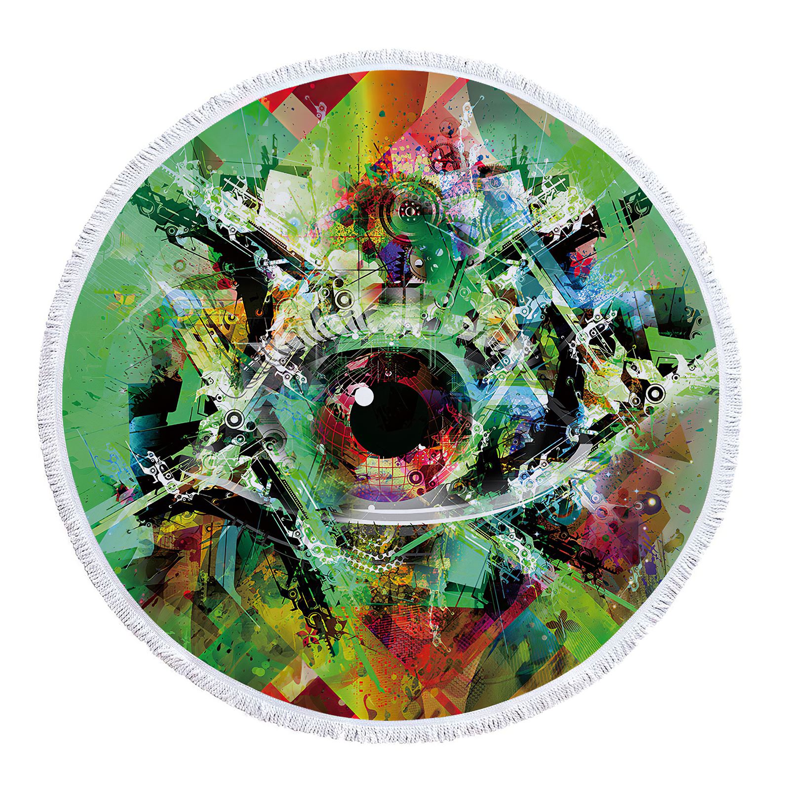 Toallas De playa redondas para verano, toalla De ducha De baño gruesa, 150cm, círculo, playa, natación, Yoga, cubierta: 04