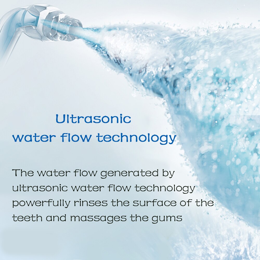 5 tilstande irrigador dental 8900 rotationer / min vandflosser 300ml oral irrigator 5 jet irrigador bucal ultralyd tandrenser