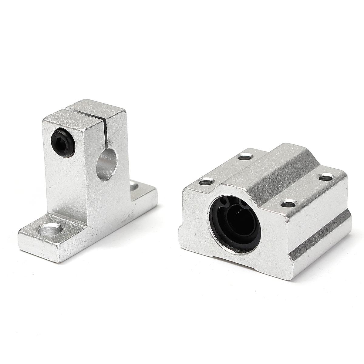 2 zestaw 300mm prowadnica liniowa pręt wału slajdów z 4 sztuk SCS8UU 8mm łożyska wsparcie blok suwak części routera CNC