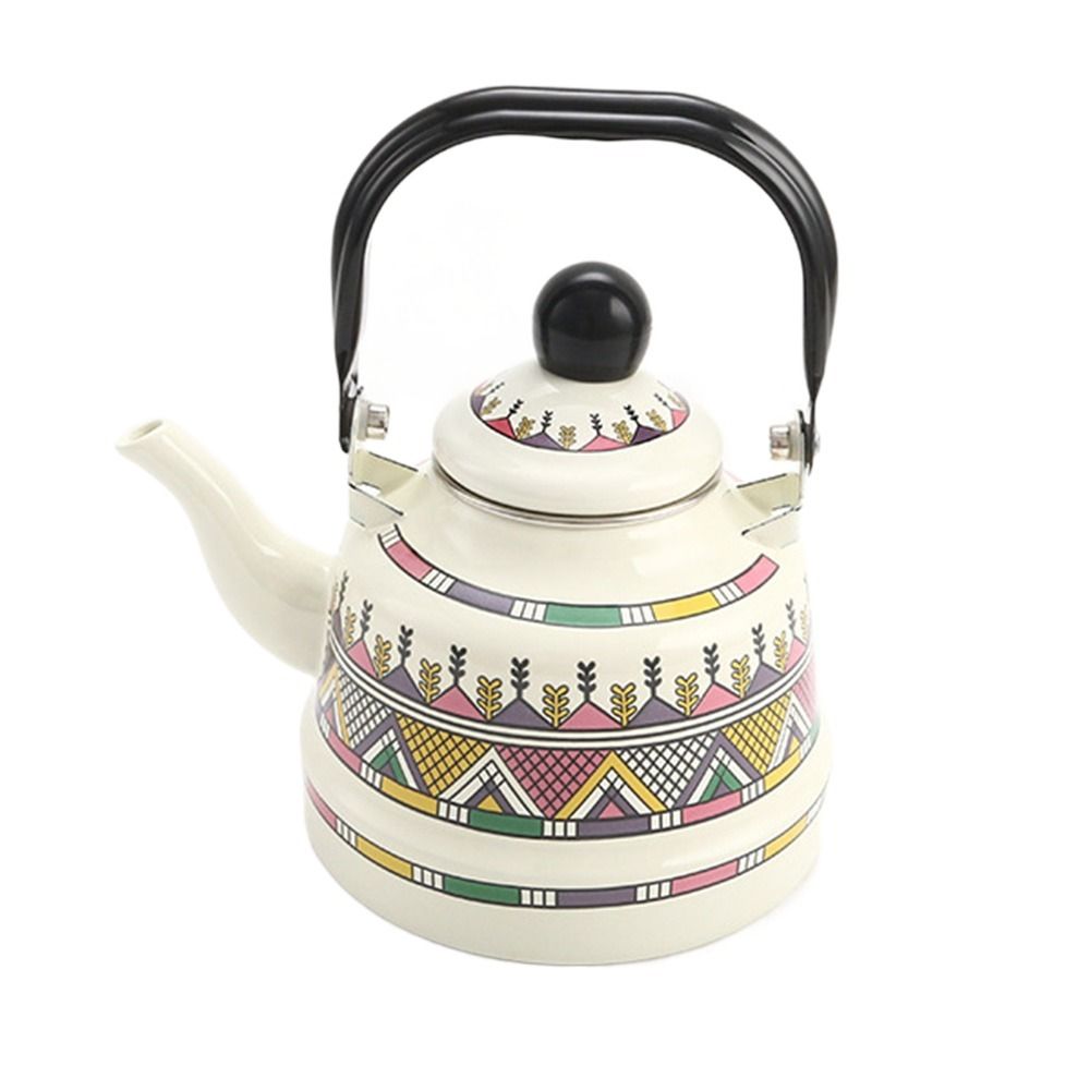 Waterkoker Emaille Emaille Theeketel Europese Stijl 2.5L Theepot Geen Fluiten Comfortabel Handvat Waterkan Restaurant