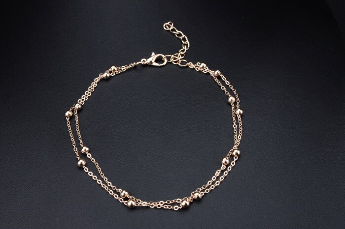 2019 di nuovo Modo Del Piede Accessori Dei Monili In Oro/Argento Placcato Tallone Del Calzino Alla Moda Piedi Della Catena Del Braccialetto Dei Monili Per Le Donne XLL190