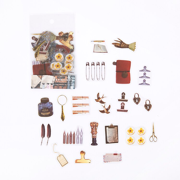 Jenny's Time Series Decorative Stickers Flower mushroom plant butterfly Scrapbooking Stick Label Diary Stationery Album Stickers: 1