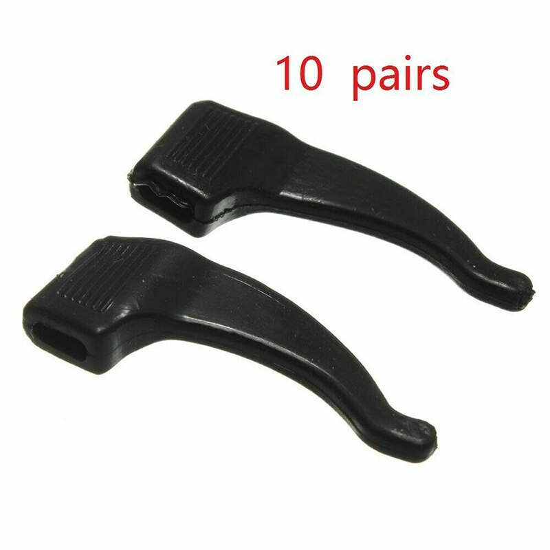 10 paires de branches en Silicone pour lunettes, crochet d'oreille antidérapant, support de lunettes empêchant le glissement des lunettes