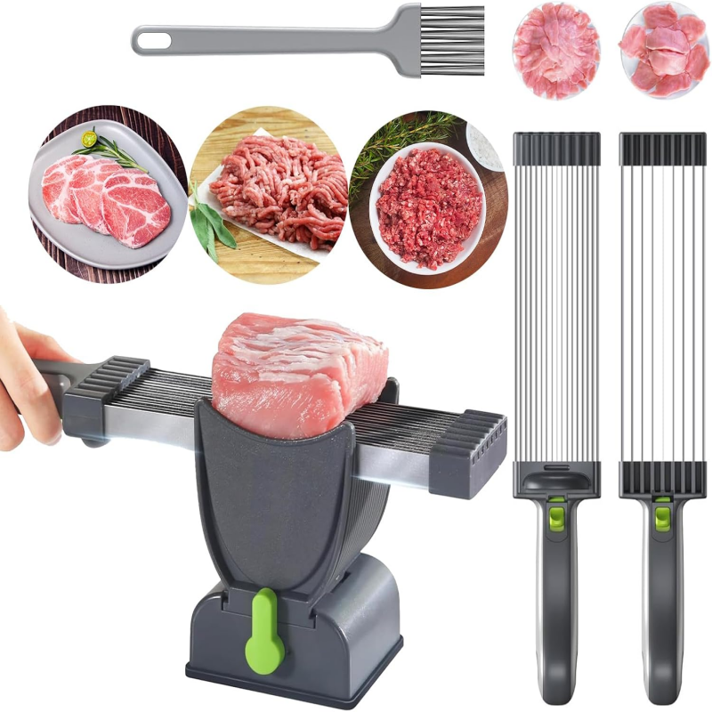 Kitchen Stainl Steel Multifunctional Cutter For Home Kitchen Slices Thin Meat Diced Fre Meat Strips Kitchen Meat Easy to clean