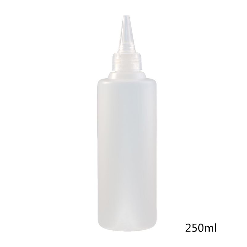 Aplicador de cola branca de plástico de alta qualidade, 250ml, garrafa de aperto para recortes em papel, faça você mesmo, ferramenta artesanal de papel de álbum, 1 peça