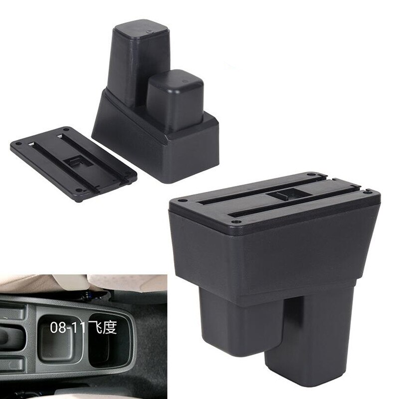 Centre Console Storage Box Armrest For Honda Fit Jazz Arm Rest