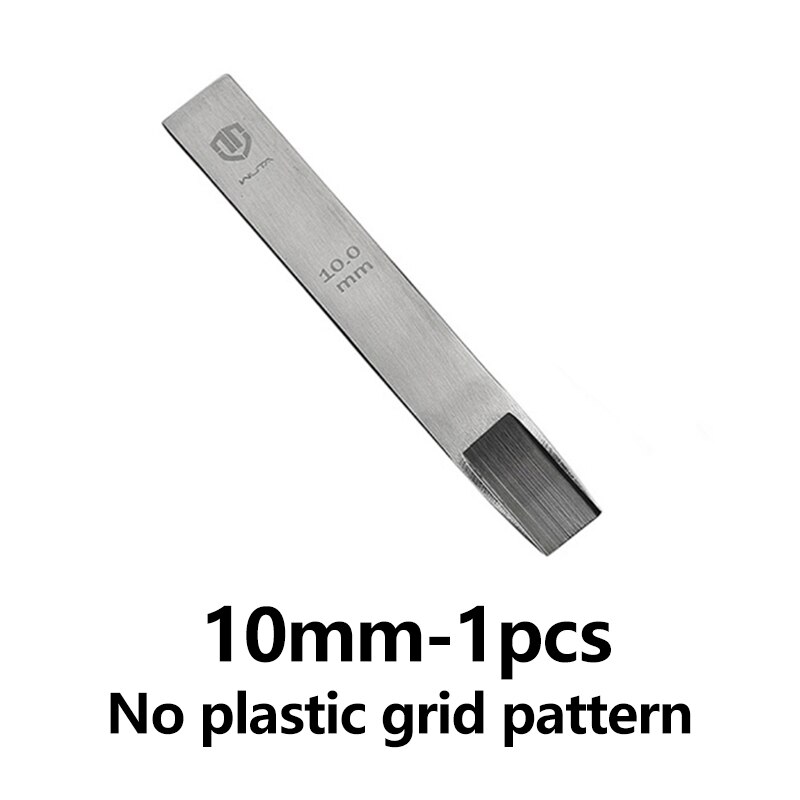 WUTA Original Weaving Slot Hole Punch Tools Woven Style Leather Chisel Tools BV Belt DIY Woven Pattern Cutter for Hand Work: 10mm-No Pattern