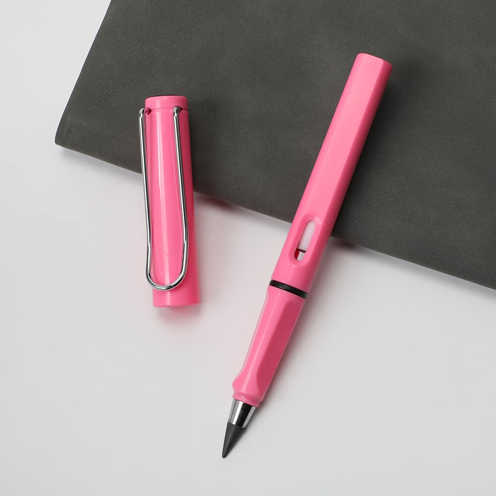 Eternal Pencil Unlimited Writing Drawing Pencils No Ink Pen Magic Stationery for School Painting Art Sketch Supplies Kid: pink