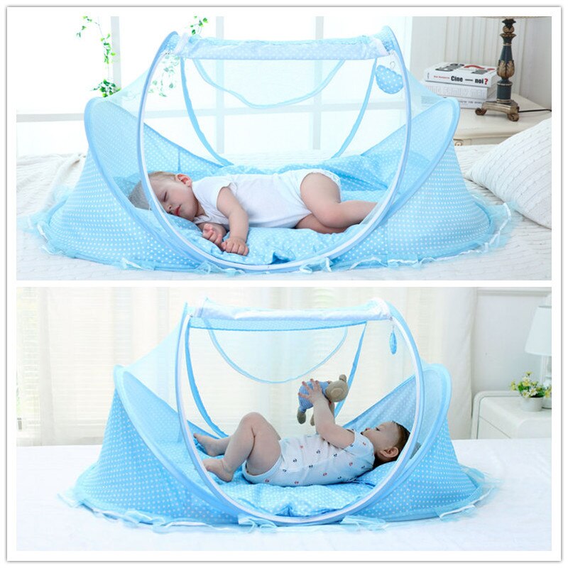 Baby Bettwäsche Krippe Netz Tragbare Faltbare Schlaf Netz Neugeborenen Moskito Zelt freundlicher Bett Zelt Moskito Netz für Baby Krippe