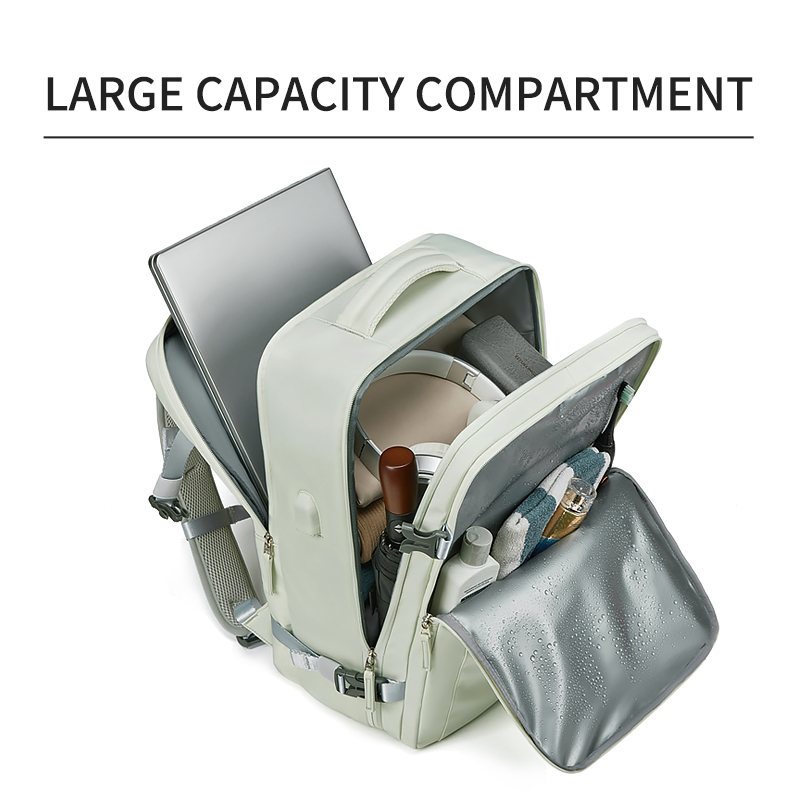 Woman Travel Backpack Business 16 Inch Laptop Backpack School Backpack USB Charging Waterproof Backpack With Shoe Bag