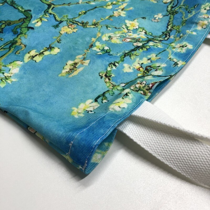 Lieferwagen Gogh Einkaufstasche Grafik Tote Harajuku Käufer Tasche Frauen Leinwand Schulter Tasche Für Weibliche Lustige Eco Große-kapazität sacchetto