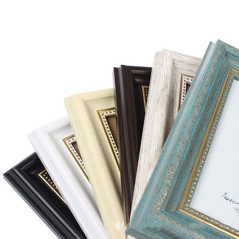 Marco de fotos cuadrado europeo, marco de fotos decorativo de 10 pulgadas y 12 pulgadas, decoración del hogar y recuerdos, marco de exhibición de ilustraciones
